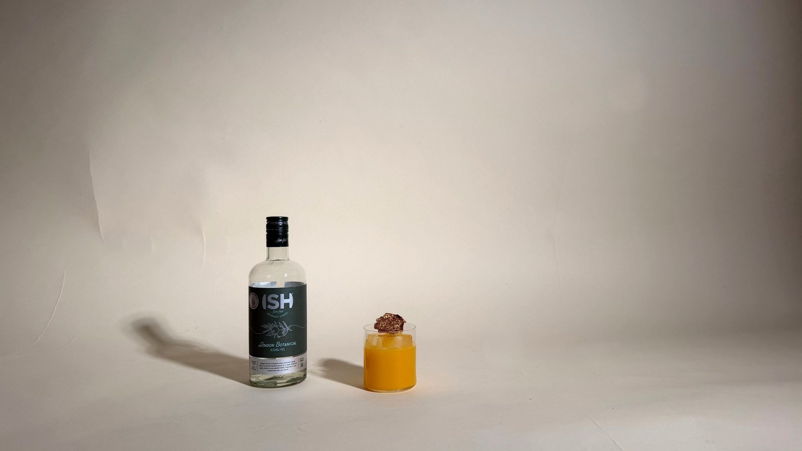 ISH London Botanical bottle next to a Scandinavian Apples serve
